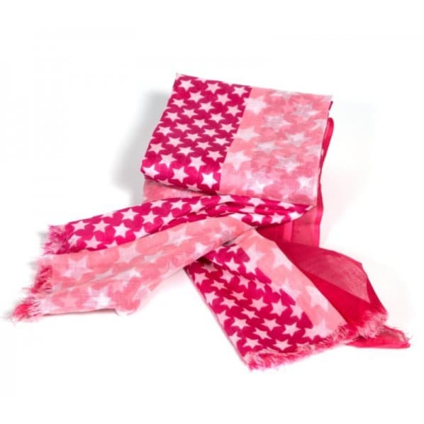 MINI STAR PRINT VISCOSE SCARF