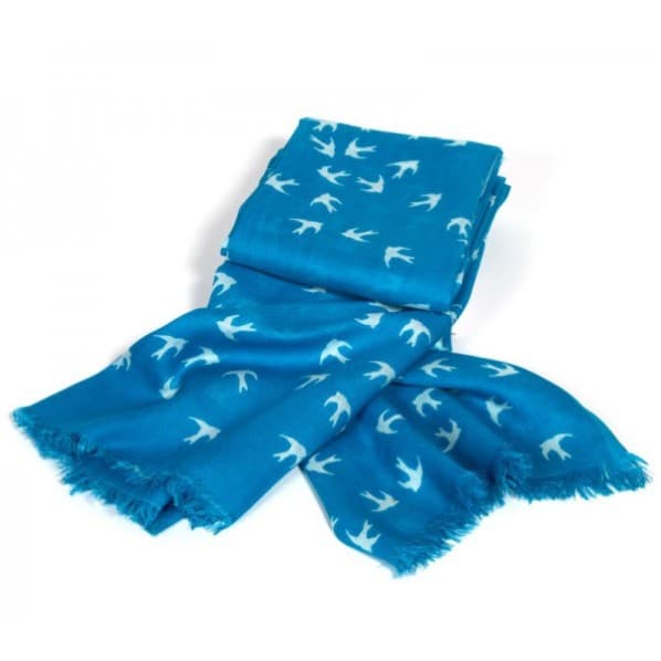 BIRD PRINT VISCOSE SCARF
