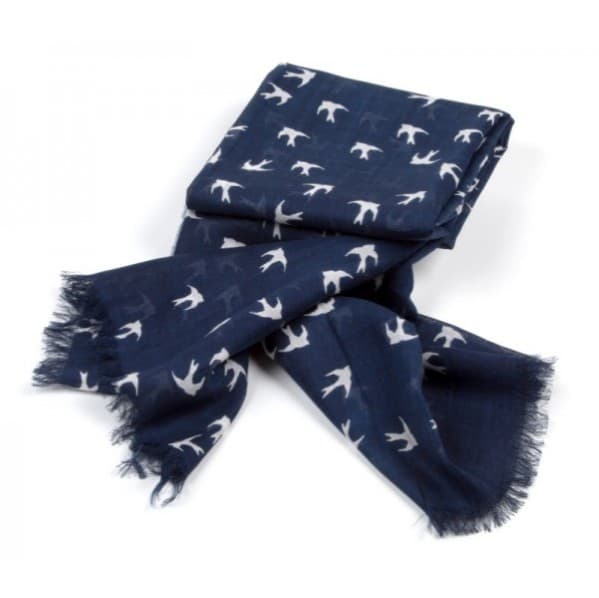 BIRD PRINT VISCOSE SCARF