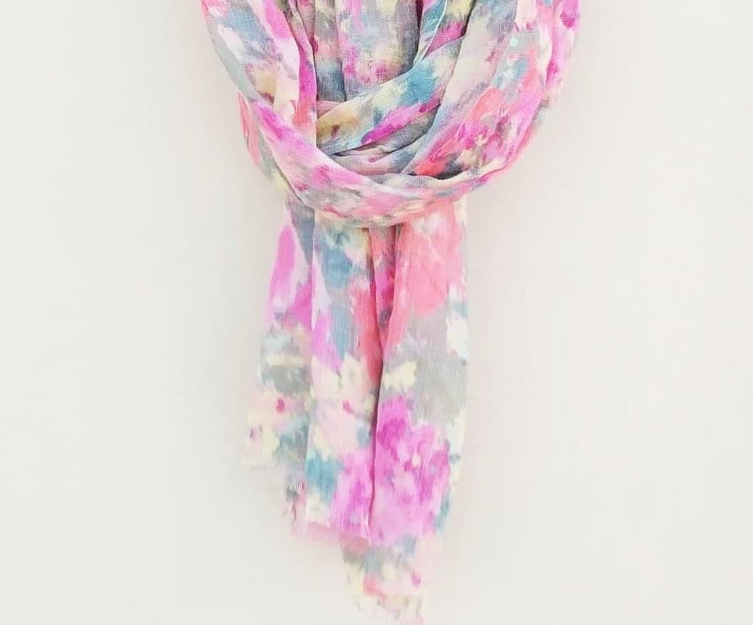 FLORAL PRINT MODAL SCARF