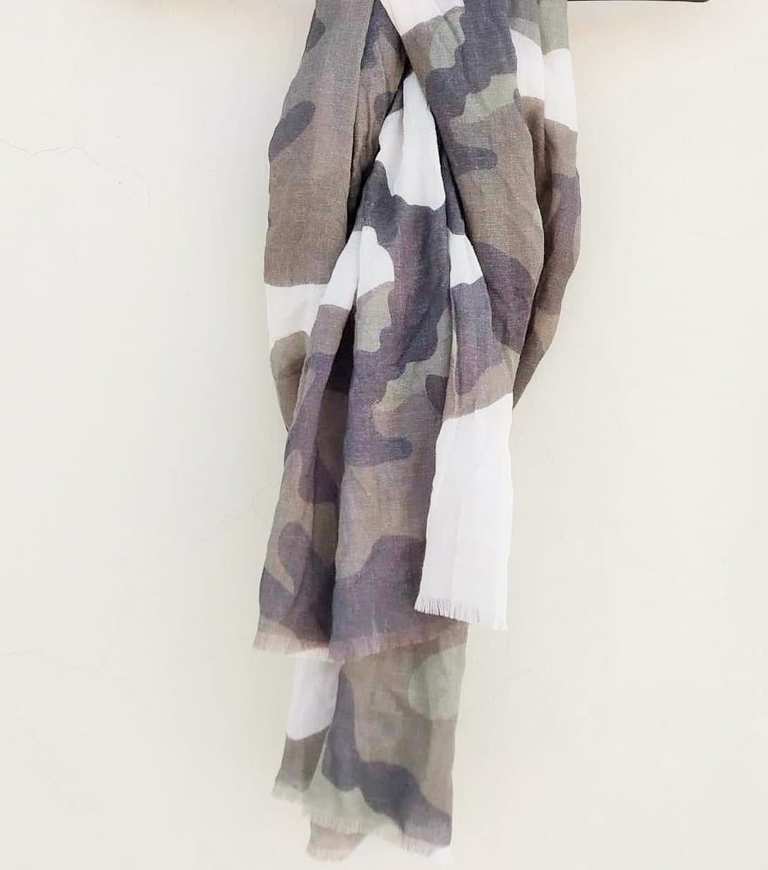 CAMOUFLAGE PRINT MODAL SCARF