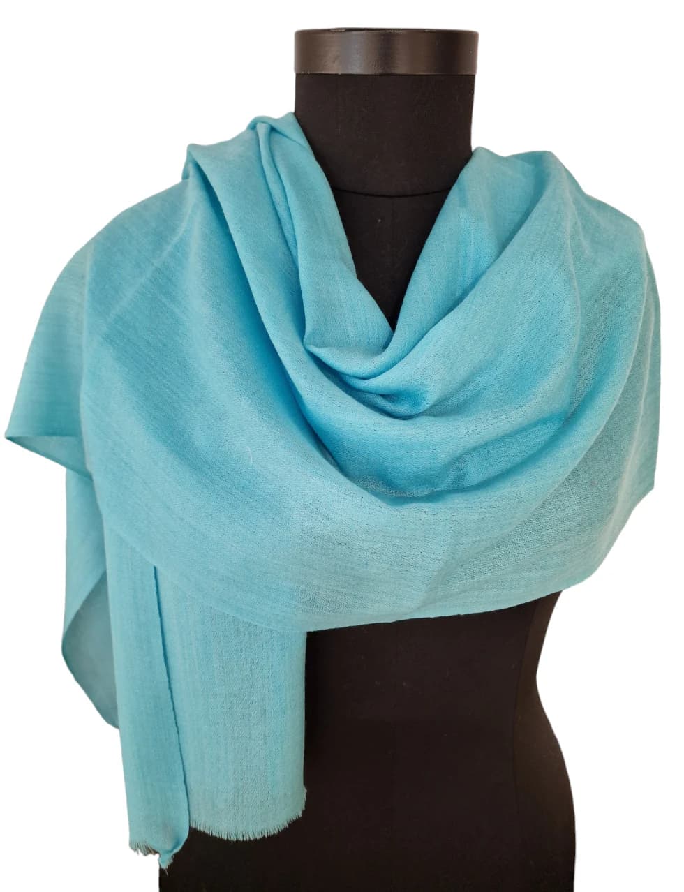 NARROW LIGHT BEIGE CASHMERE SCARF
