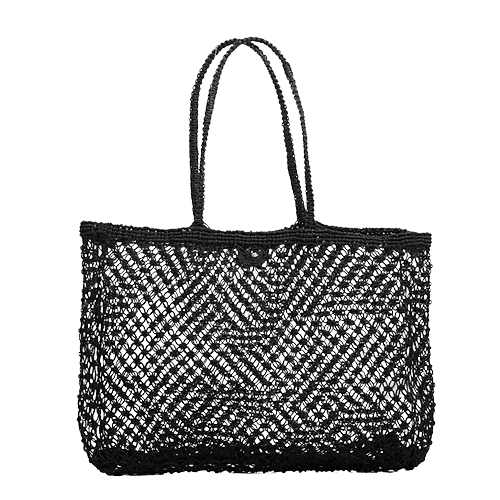 LARGE JUTE BAG BLACK