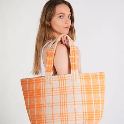 ORGANIC COTTON TOTE BAG ORANGE