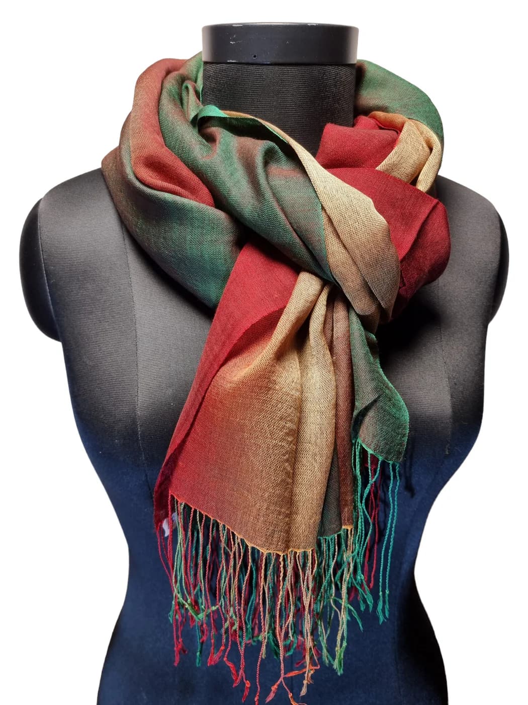 MULBERRY SILK AND CASHMERE SCARF CALLED "CRAZY BANANAS"