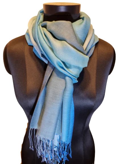 DUST SCARF IN MULBERRY SILK AND CASHMERE