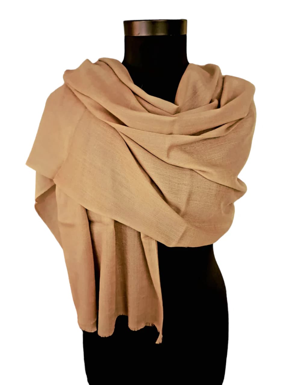 CLASSIC BEIGE COLORED CASHMERE SCARF