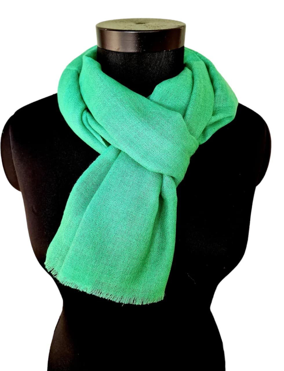 SLIM MINT GREEN CASHMERE SCARF