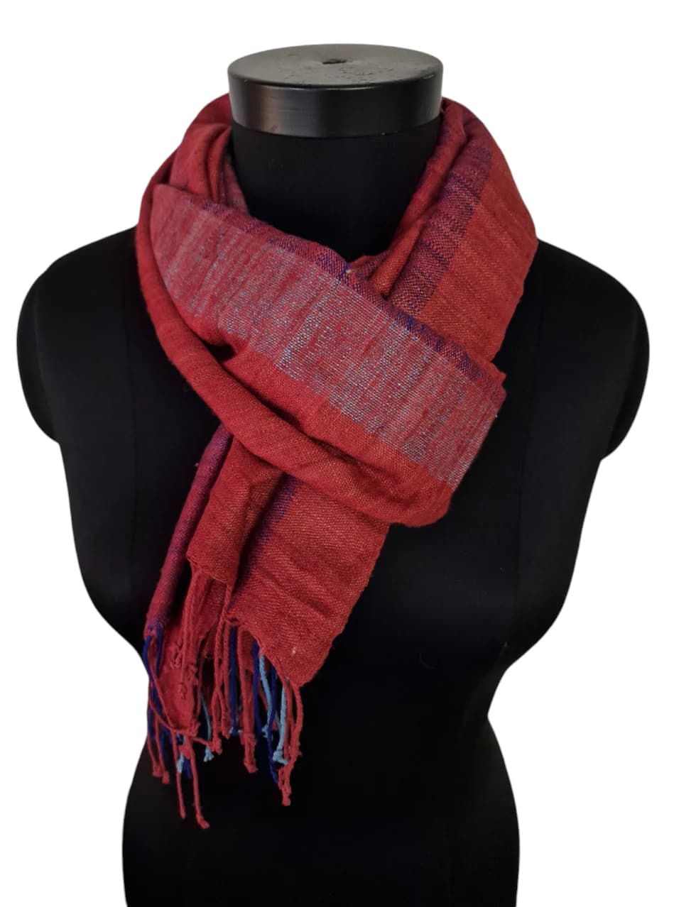 BEAUTIFUL EARTH COLORED SILK SCARF