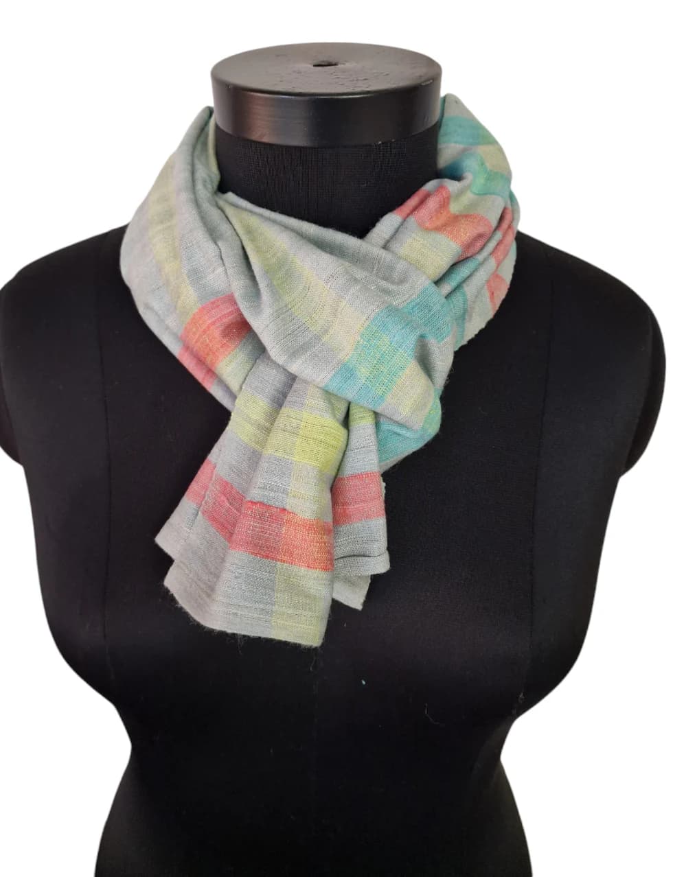 NARROW HANDMADE SILK SCARF