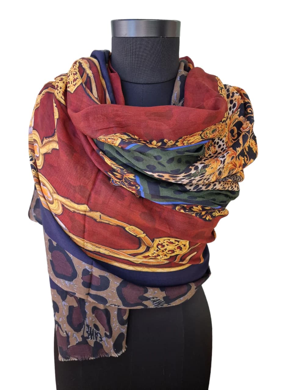 EXCITING SCARF IN COTTON AND SILK