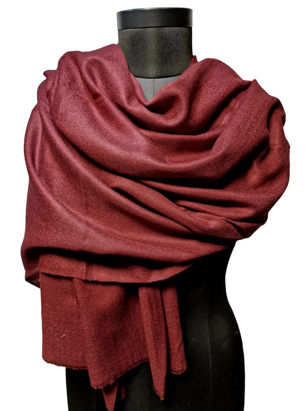 BURGUNDY CASHMERE SHAWL
