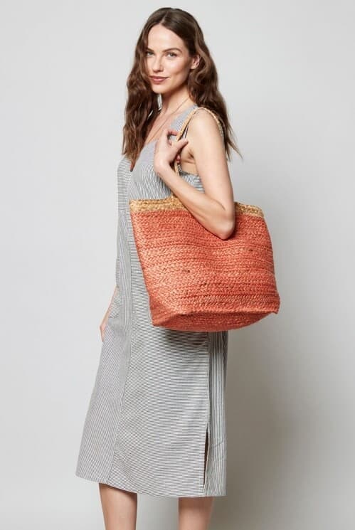 TERRACOTTA JUTE BAG