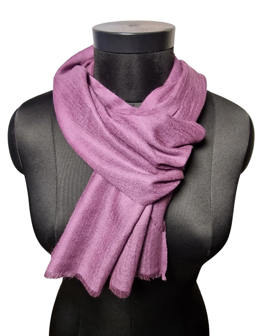 LIGHT PURPLE, MAUVE, COLORED CASHMERE SCARF