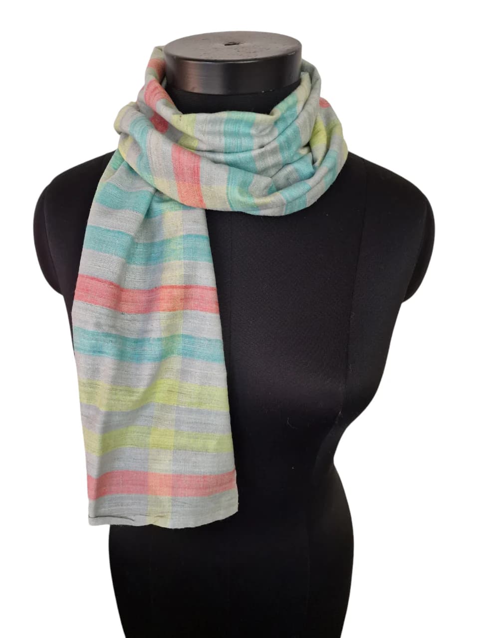 NARROW HANDMADE SILK SCARF