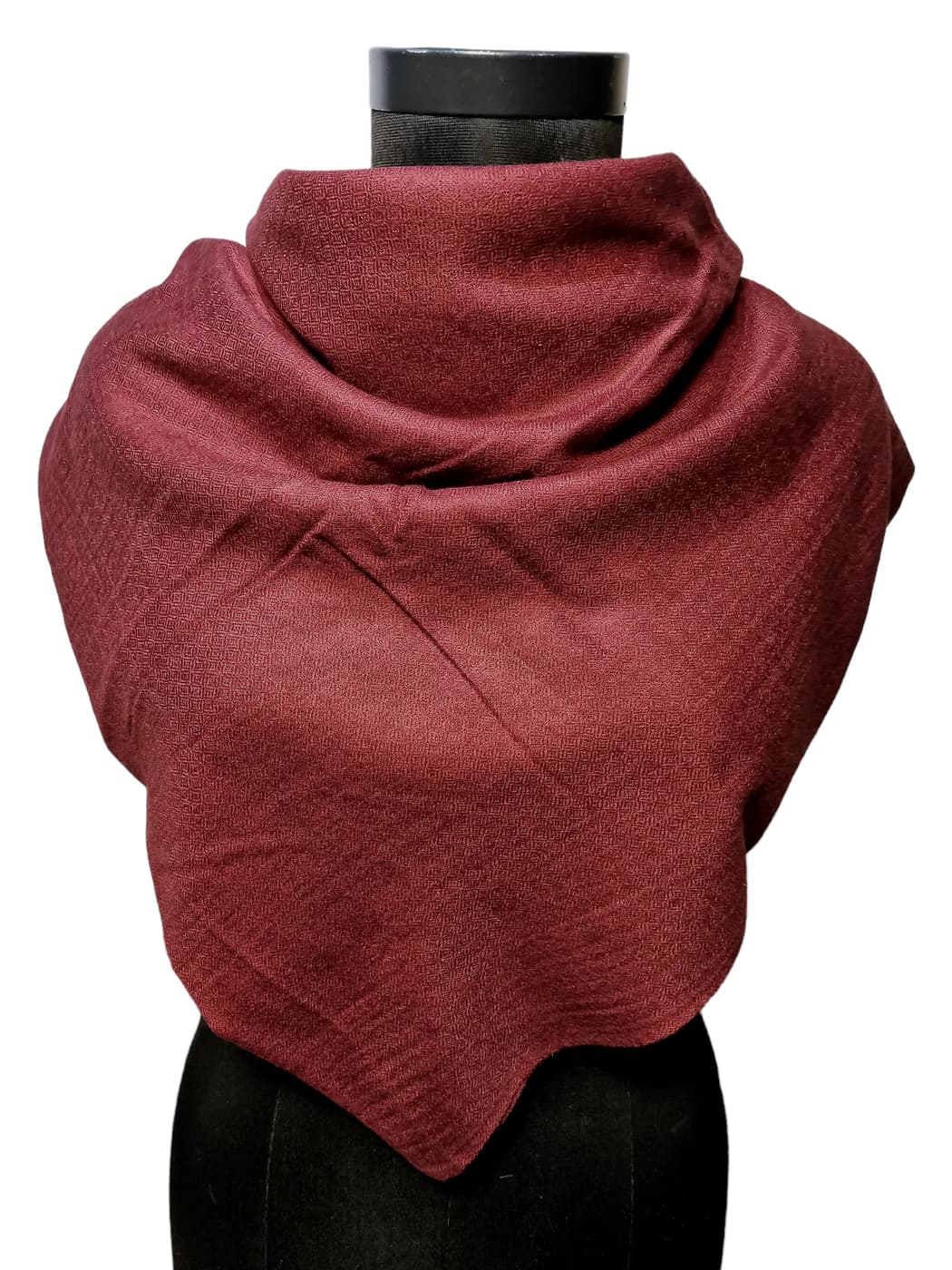BURGUNDY CASHMERE SHAWL