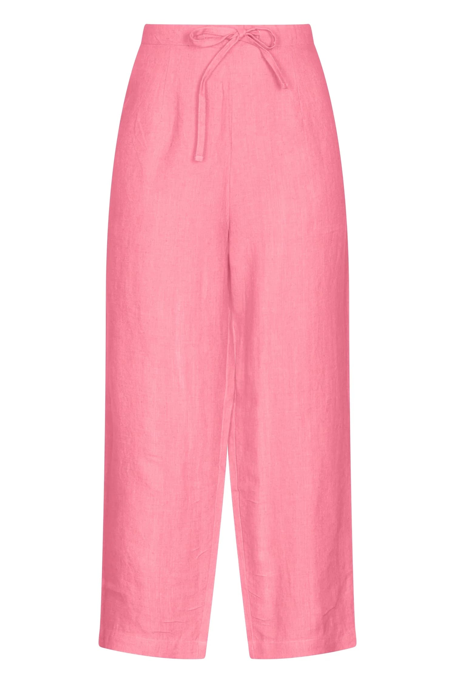 LIFE STYLE PLAIN TROUSER LINEN SHELL PINK