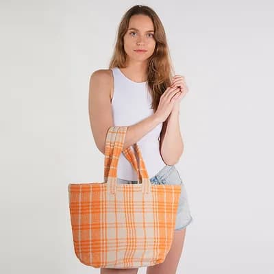 ORGANIC COTTON TOTE BAG ORANGE