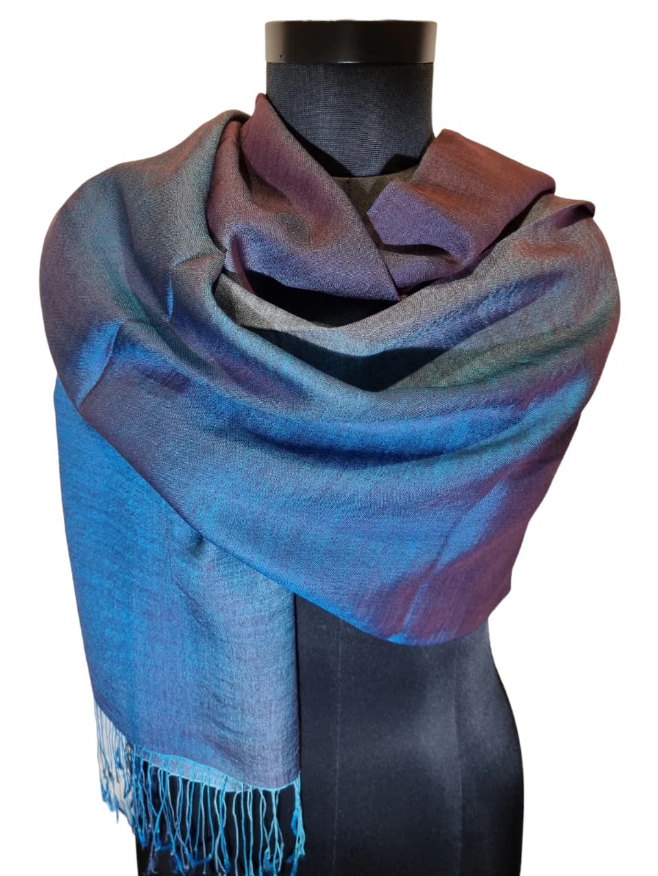 CASHMERE AND SILK SCARVES IN WARM AND COLD COLORS