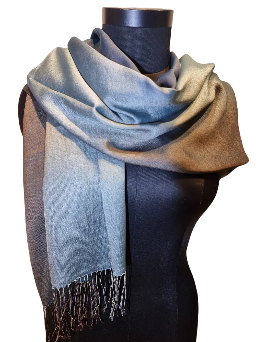 VIBRANT AND COLORFUL SCARF IN CASHMERE AND SILK
