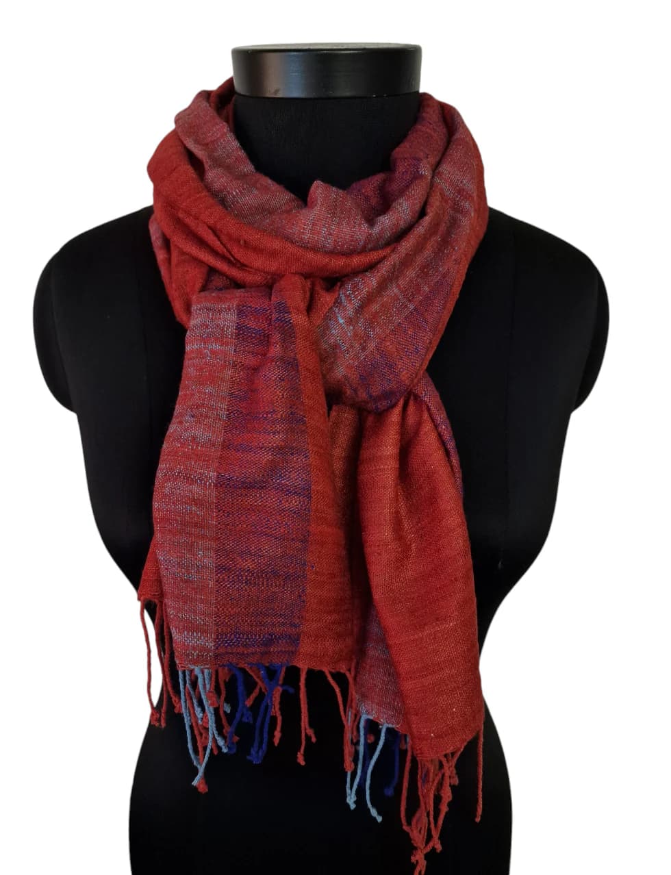 BEAUTIFUL EARTH COLORED SILK SCARF