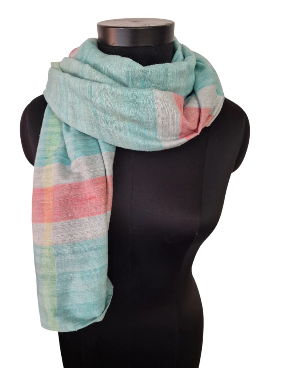 HANDMADE PASTEL SILK SCARF