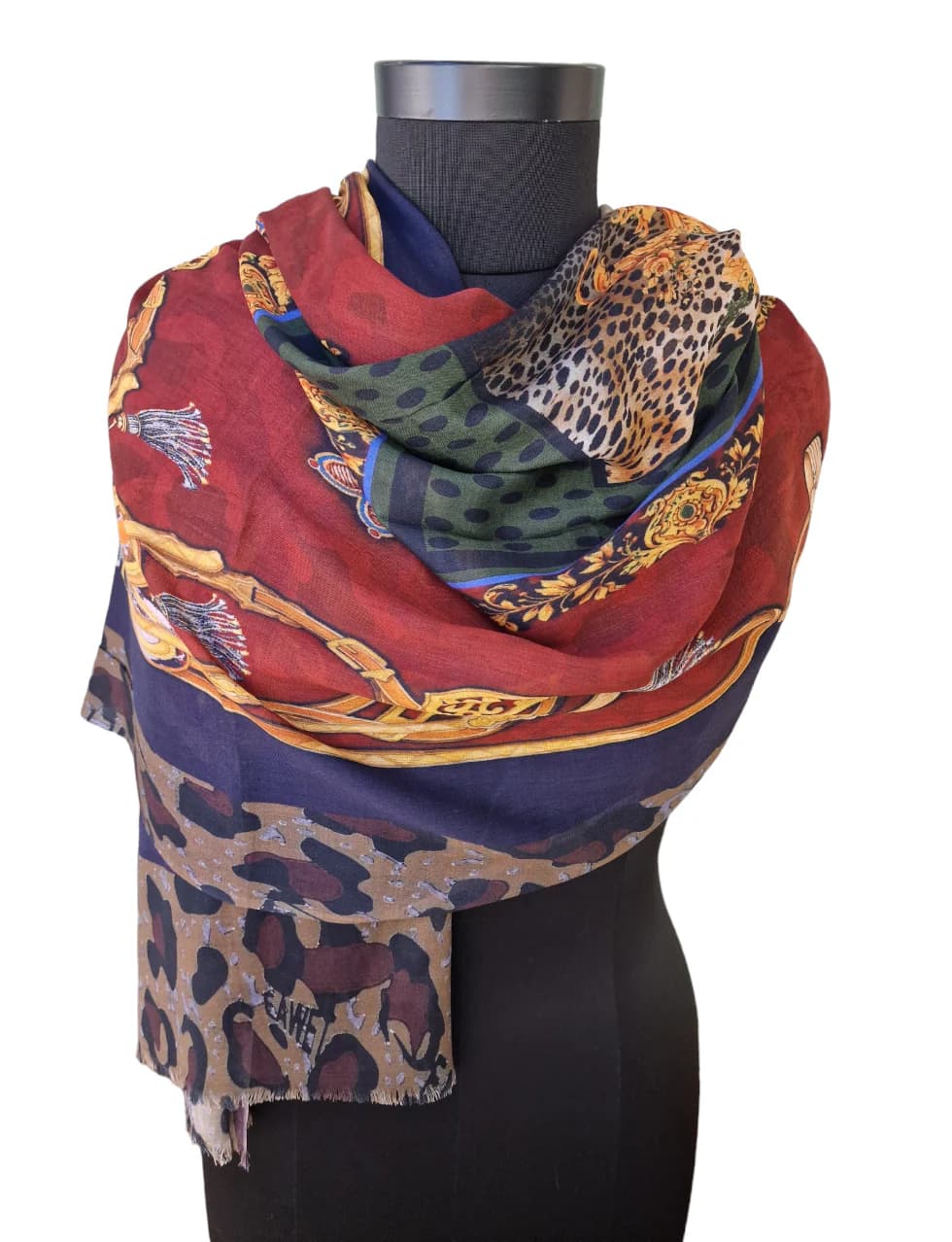 EXCITING SCARF IN COTTON AND SILK