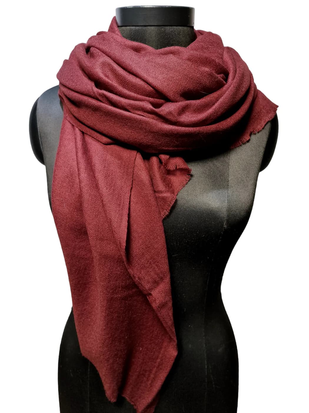 BURGUNDY CASHMERE SHAWL