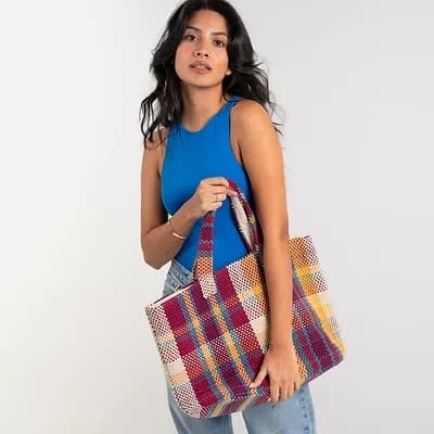 COTTON HANDLOOMED BAG- MULTI