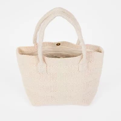 COTTON LAPTOP BAG CREAM