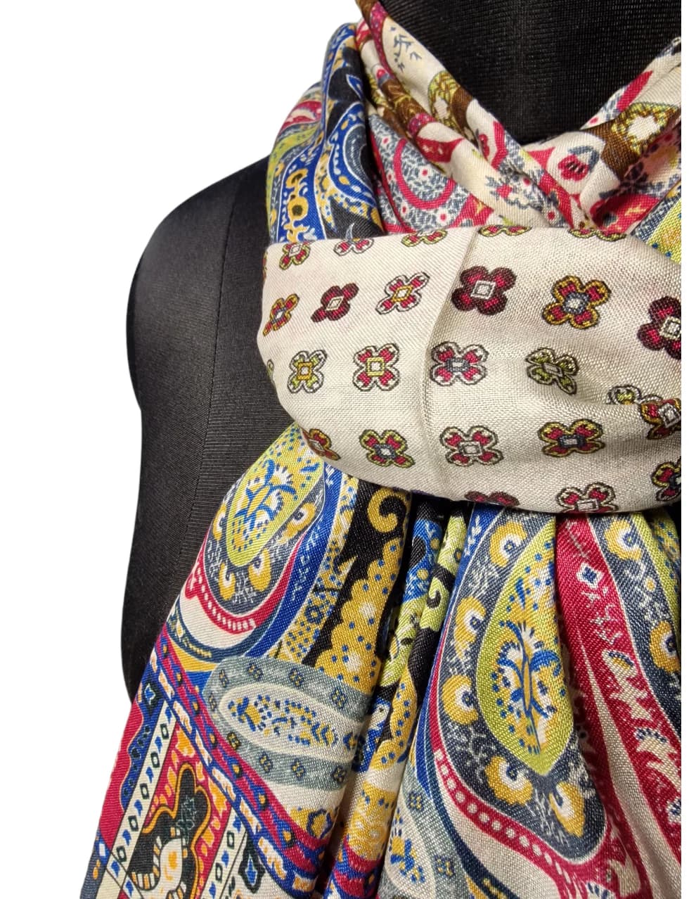 TOUGH AND COLORFUL SILK SCARF