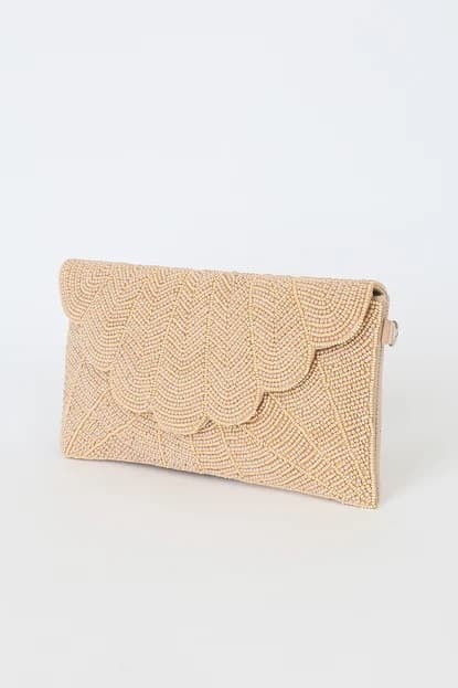GORGEOUS GLASS BEADED CLUTCH