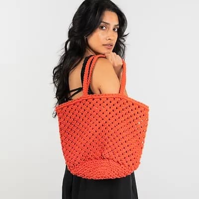 COTTON CROCHET BAG