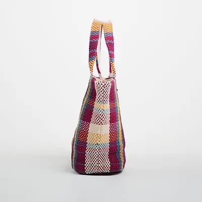 COTTON HANDLOOMED BAG- MULTI