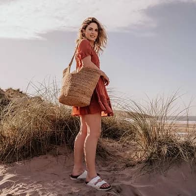 LARGE JUTE BASKET BAG