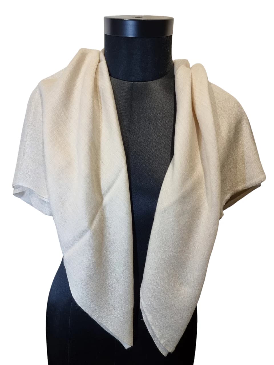 LARGE CREAM PASHMINA SHAWL