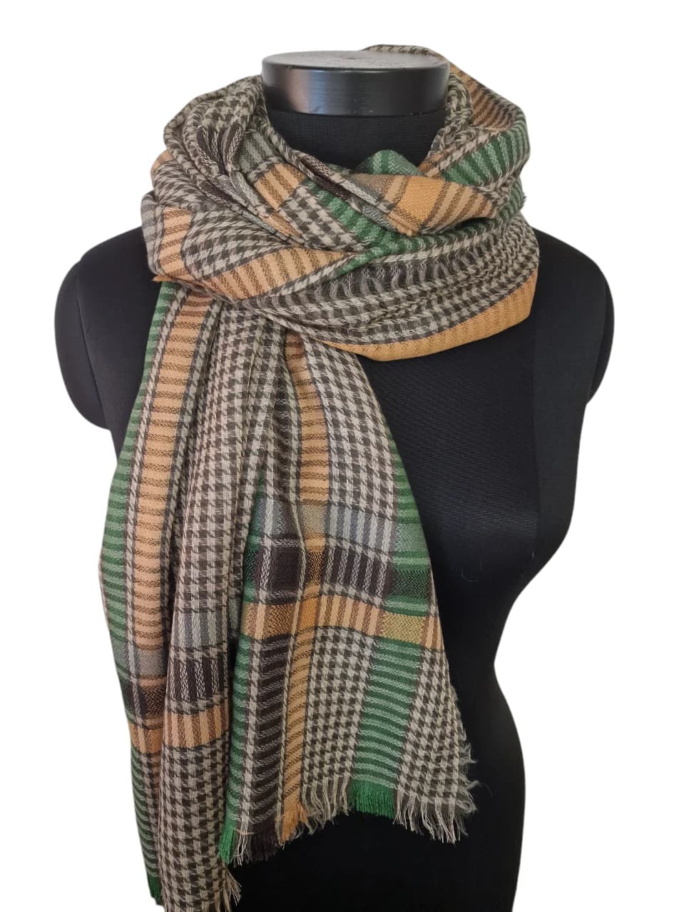LARGE SHAWL IN PURE WOOL