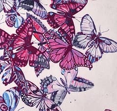 BUTTERFLY PRINT CLUTCH BAG