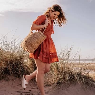 LARGE JUTE BASKET BAG