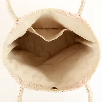 COTTON LAPTOP BAG CREAM