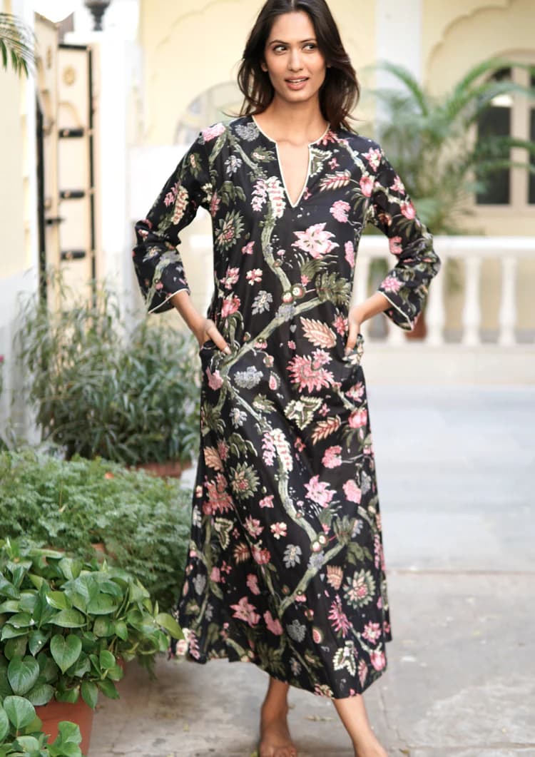 LONG KAFTAN DRESS, BEACH KAFTAN, LUXURY BEACH COVERUP
