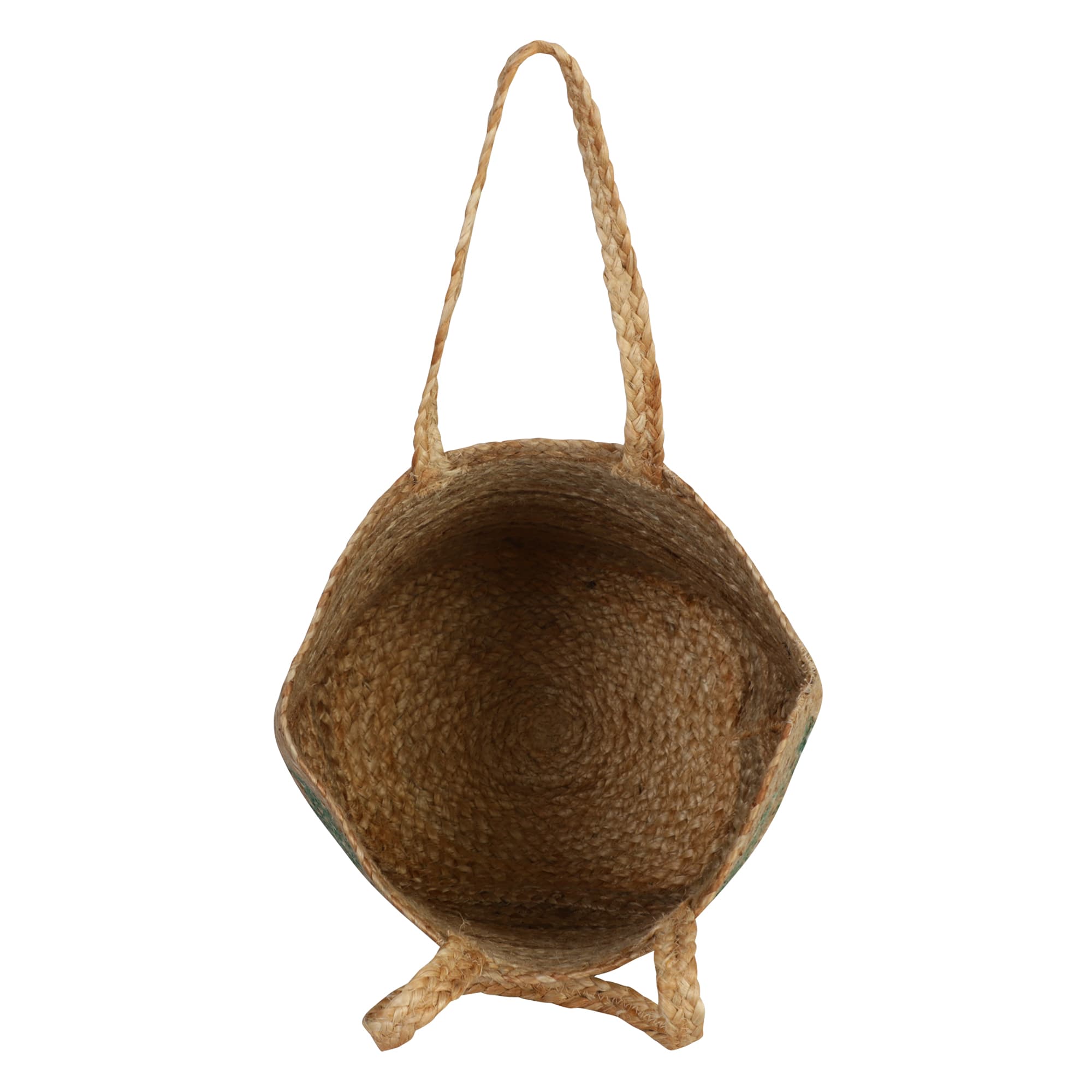 PAISLEY PRINT JUTE  TOTE BAG