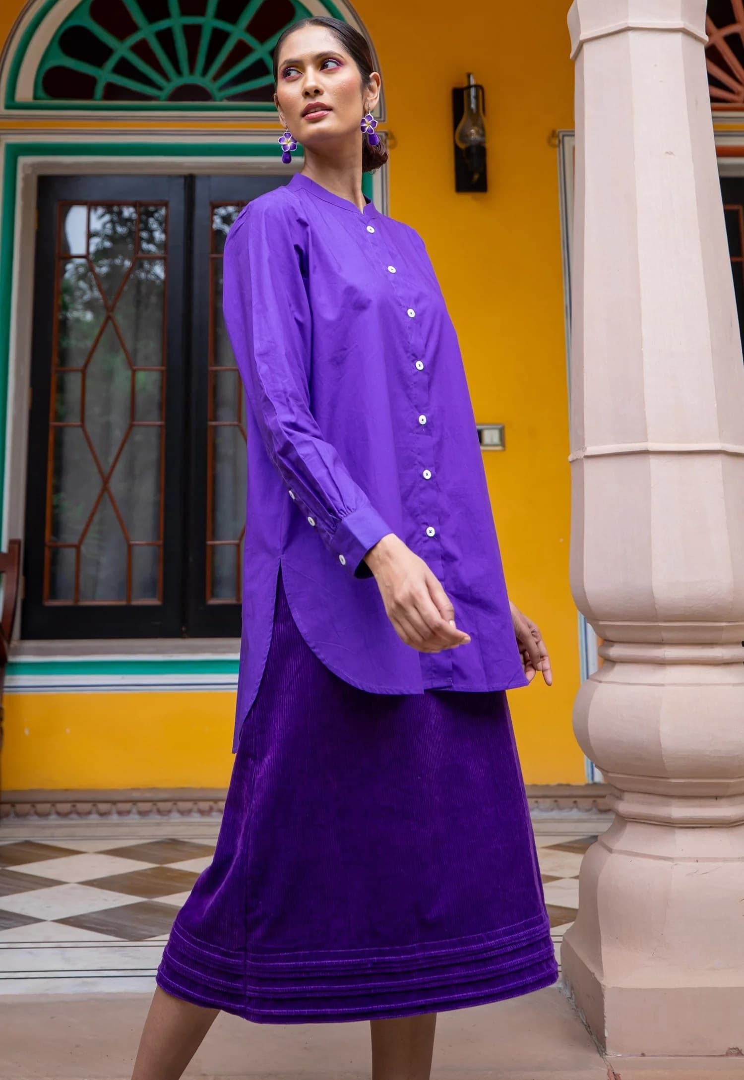 SIMPLE SKIRT- JADE GREEN