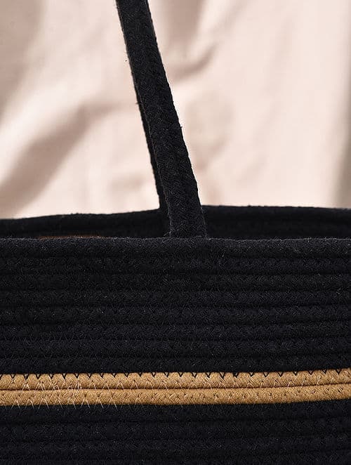 WHITE HANDICRAFT RECYCLED COTTON TOTE BAG