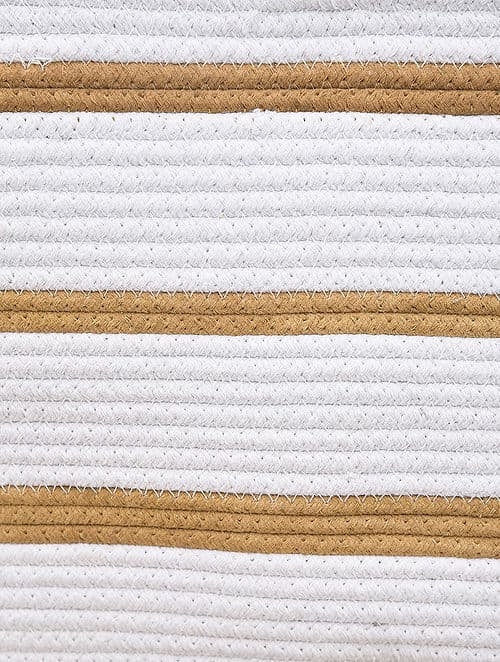 WHITE HANDICRAFT RECYCLED COTTON TOTE BAG