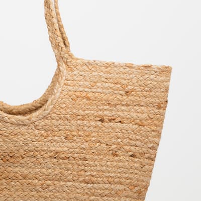 LARGE JUTE BASKET BAG