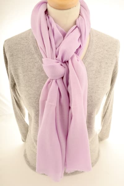 ANAN BABY PINK CASHMERE SCARF