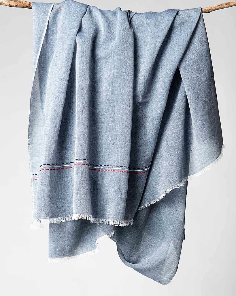 SKY BLUE SOLID COLOR VISCOSE SCARF