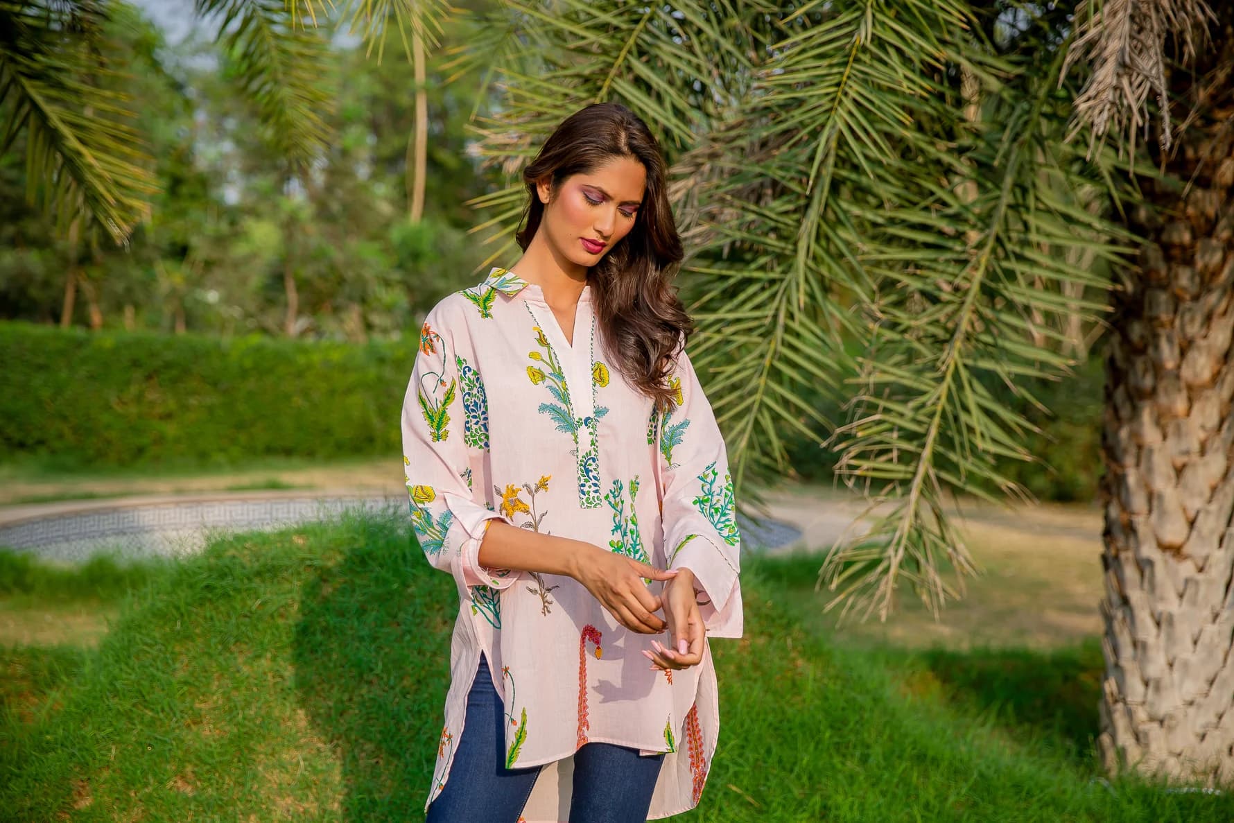 One Size Botanical Cotton Himalayan Pink