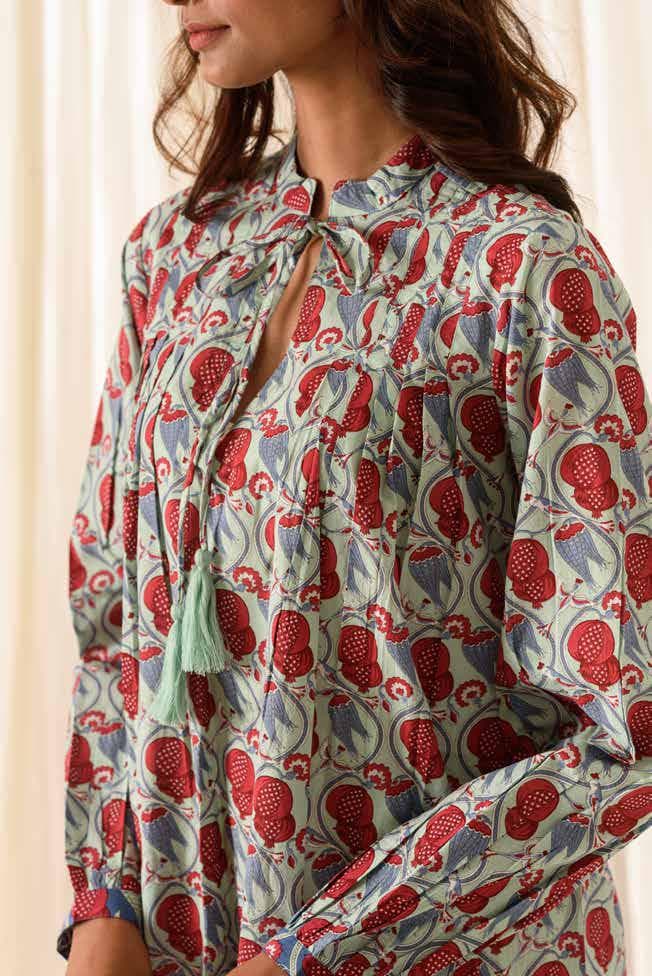 Knee length Dress With Neck Ties